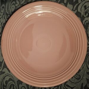 Fiesta Ware Pink Chop Plate 11 3/4" Vintage Large Serving Piece